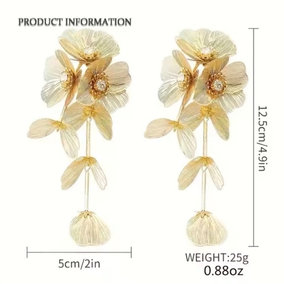 Zara Kate Middleton cascading floral earrings - Picture 7 of 12